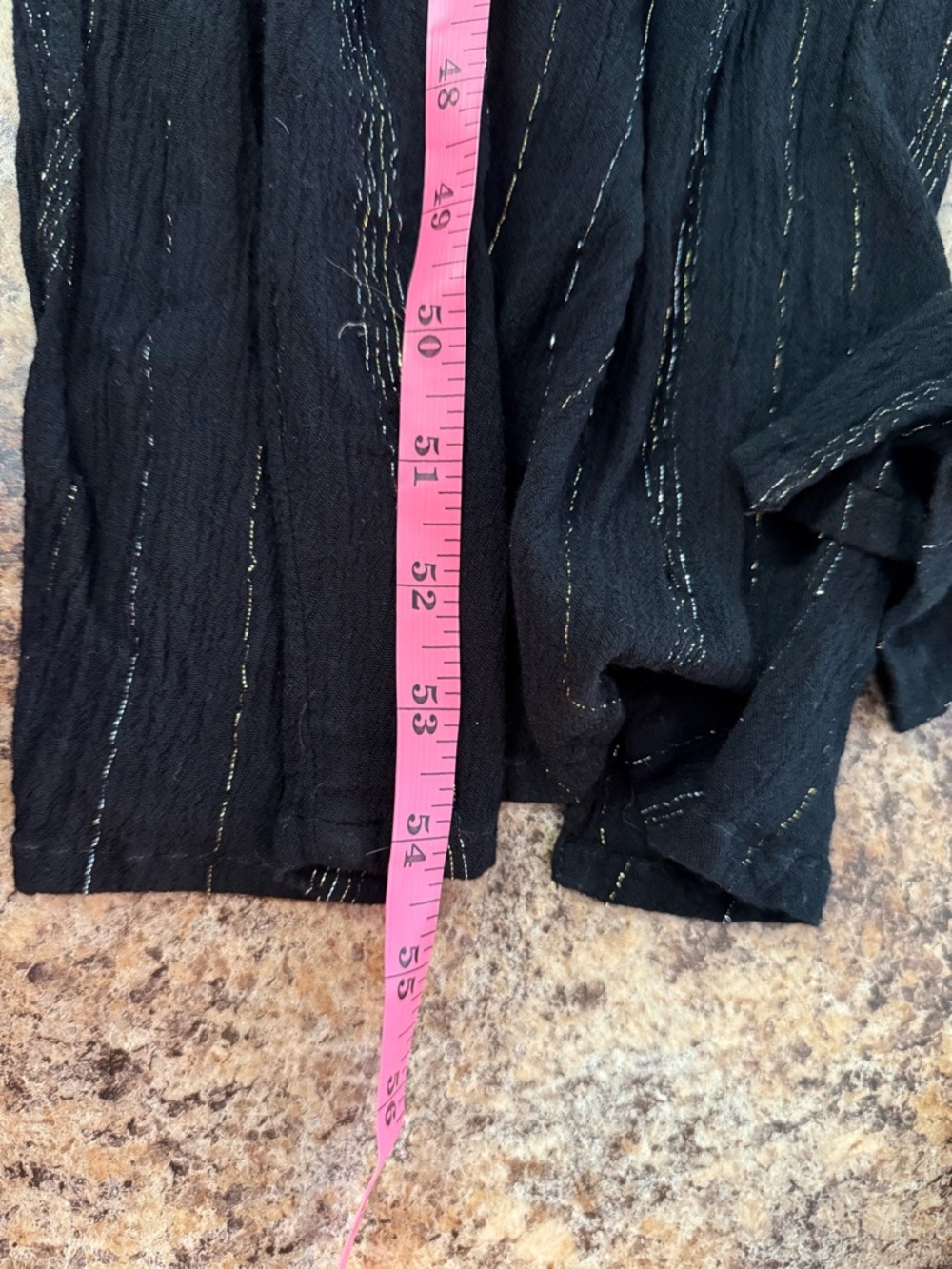 River Island Black Plunge Wide Leg Metallic Beach Jumpsuit XS Vacation - Picture 12 of 12